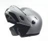 Openable FU1 motorcycle helmet - silver (Motowell)