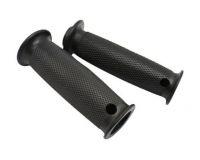 Handlebar covers black - barell (JAWA, ČZ), set of 2 pcs