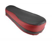 Seat cover - black / red (JAWA Pionýr 05 - 21)