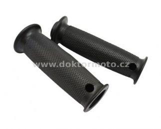 Handlebar covers black - barell (JAWA, ČZ), set of 2 pcs